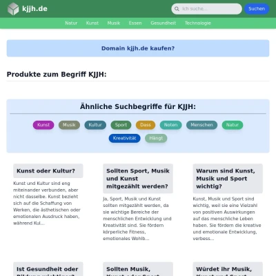 Screenshot kjjh.de