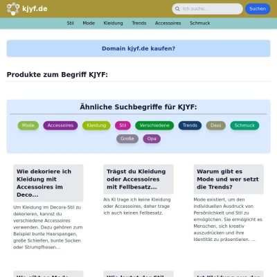 Screenshot kjyf.de