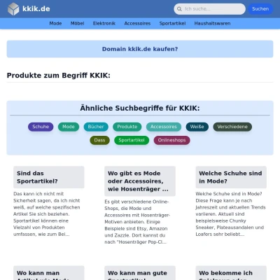 Screenshot kkik.de