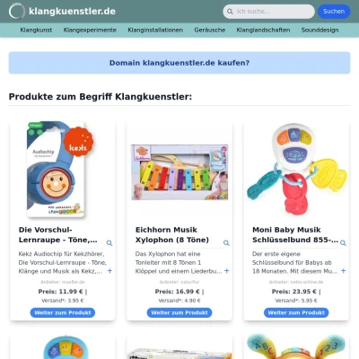 Screenshot klangkuenstler.de