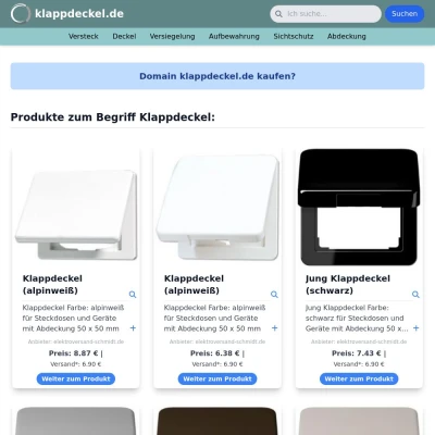 Screenshot klappdeckel.de