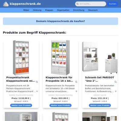 Screenshot klappenschrank.de