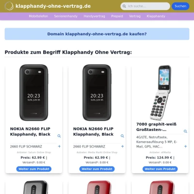 Screenshot klapphandy-ohne-vertrag.de