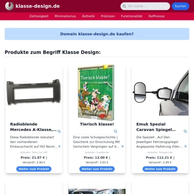 Screenshot klasse-design.de