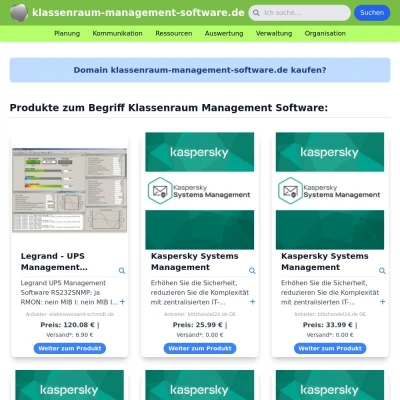 Screenshot klassenraum-management-software.de