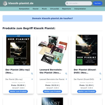 Screenshot klassik-pianist.de