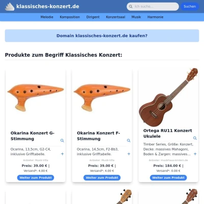 Screenshot klassisches-konzert.de