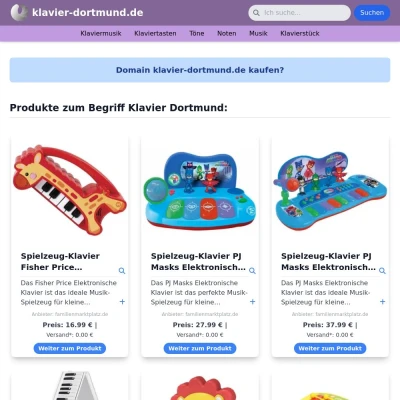 Screenshot klavier-dortmund.de