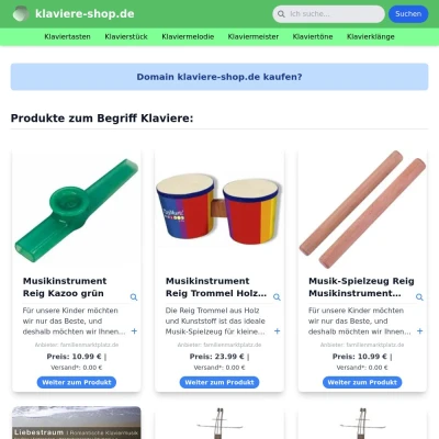 Screenshot klaviere-shop.de