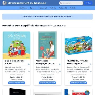 Screenshot klavierunterricht-zu-hause.de