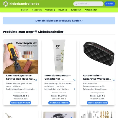 Screenshot klebebandroller.de