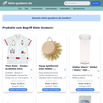 Screenshot klein-gusborn.de