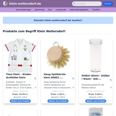 Screenshot klein-woltersdorf.de