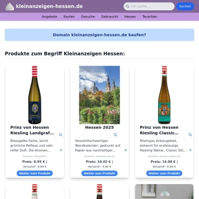 Screenshot kleinanzeigen-hessen.de