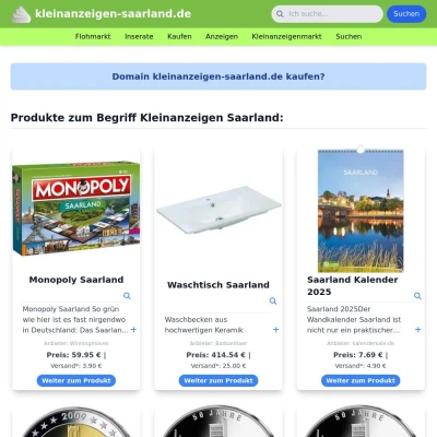 Screenshot kleinanzeigen-saarland.de