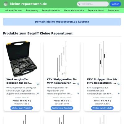 Screenshot kleine-reparaturen.de
