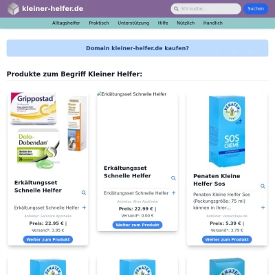 Screenshot kleiner-helfer.de