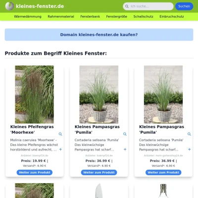 Screenshot kleines-fenster.de