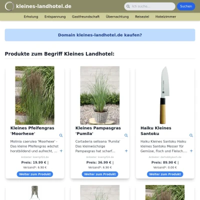 Screenshot kleines-landhotel.de