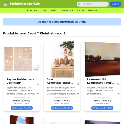 Screenshot kleinhelmsdorf.de