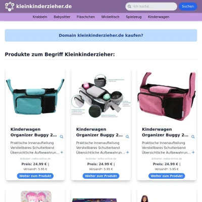 Screenshot kleinkinderzieher.de