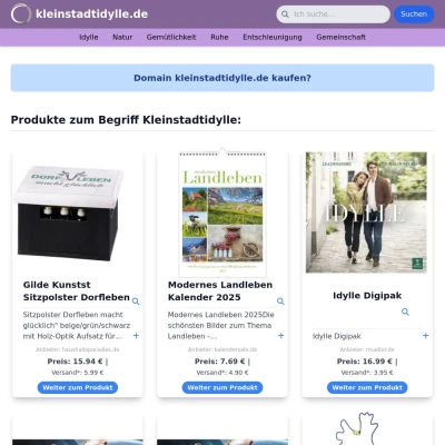 Screenshot kleinstadtidylle.de