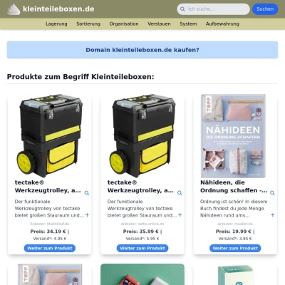 Screenshot kleinteileboxen.de