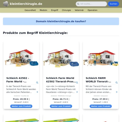 Screenshot kleintierchirugie.de