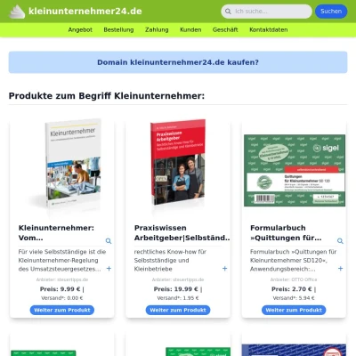 Screenshot kleinunternehmer24.de