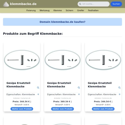 Screenshot klemmbacke.de