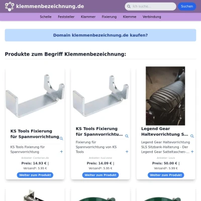 Screenshot klemmenbezeichnung.de