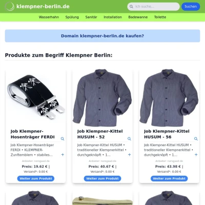 Screenshot klempner-berlin.de