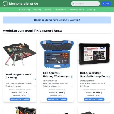 Screenshot klempnerdienst.de