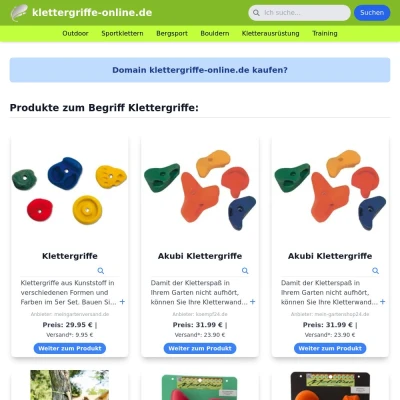 Screenshot klettergriffe-online.de