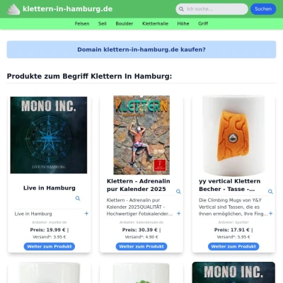 Screenshot klettern-in-hamburg.de