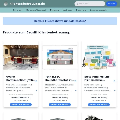 Screenshot klientenbetreuung.de