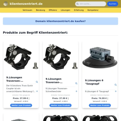 Screenshot klientenzentriert.de