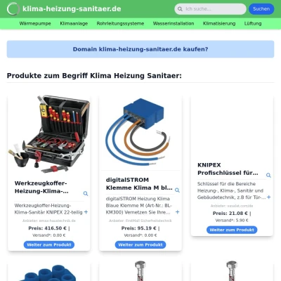 Screenshot klima-heizung-sanitaer.de