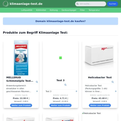 Screenshot klimaanlage-test.de