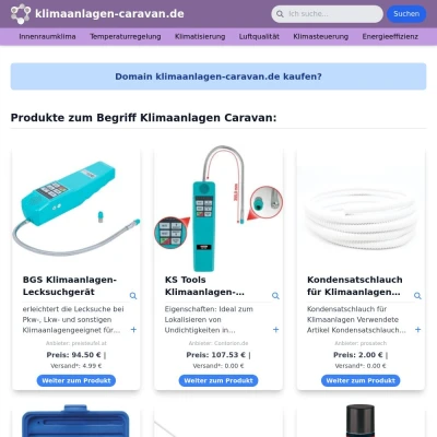 Screenshot klimaanlagen-caravan.de