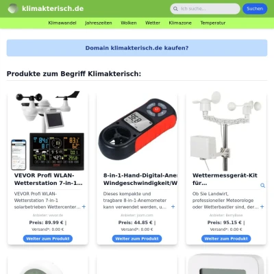 Screenshot klimakterisch.de