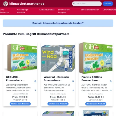 Screenshot klimaschutzpartner.de