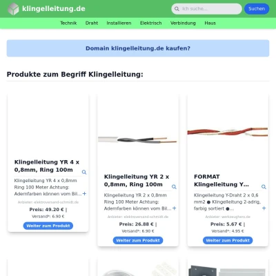 Screenshot klingelleitung.de