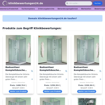 Screenshot klinikbewertungen24.de