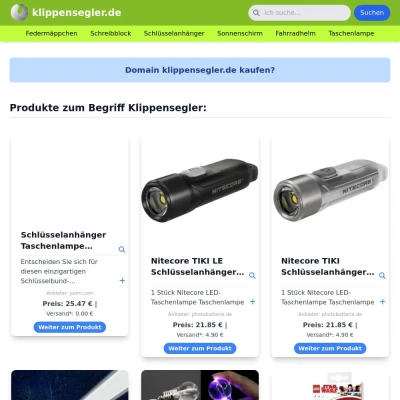 Screenshot klippensegler.de