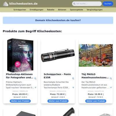 Screenshot klischeekosten.de