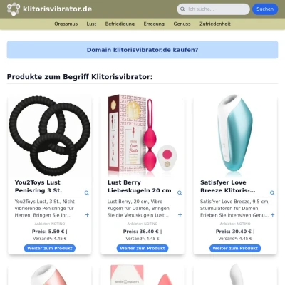 Screenshot klitorisvibrator.de