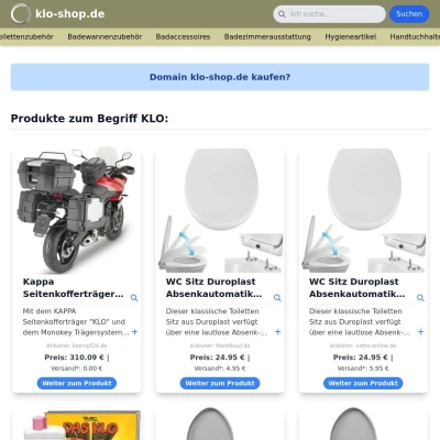 Screenshot klo-shop.de