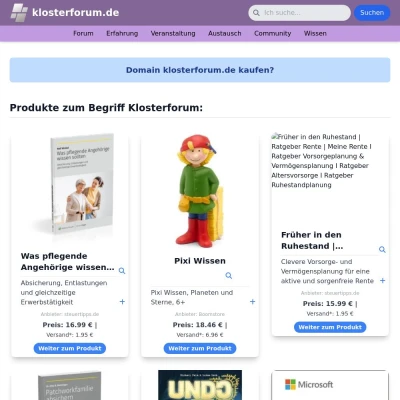 Screenshot klosterforum.de