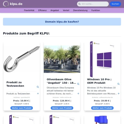 Screenshot klpu.de